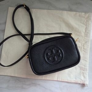 Tory Burch Perry Bombé Mini Bag Black/Gold